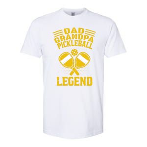 Dad Grandpa Pickleball Legend Pickle Ball Daddy FatherS Day Gift Softstyle CVC T-Shirt