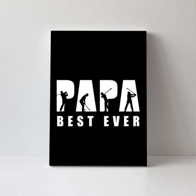 Dad Golf Papa Best Ever Golf Player Gift For Dad Father's Day Canvas