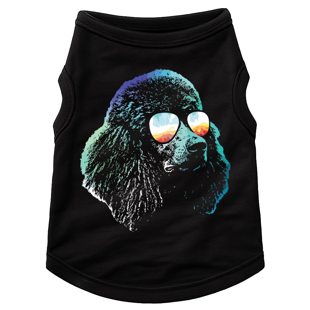 Disco Groovy Poodle Dog Gift Doggie Tank