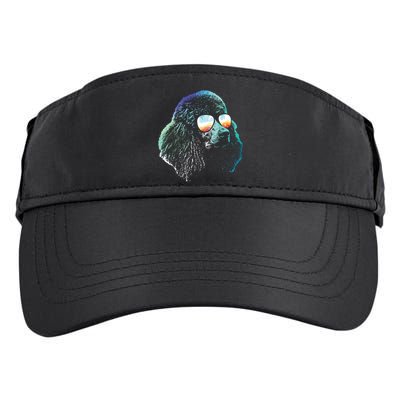 Disco Groovy Poodle Dog Gift Adult Drive Performance Visor