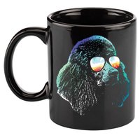 Disco Groovy Poodle Dog Gift 11oz C Handle Ceramic Mug