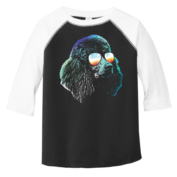 Disco Groovy Poodle Dog Gift Toddler Fine Jersey T-Shirt