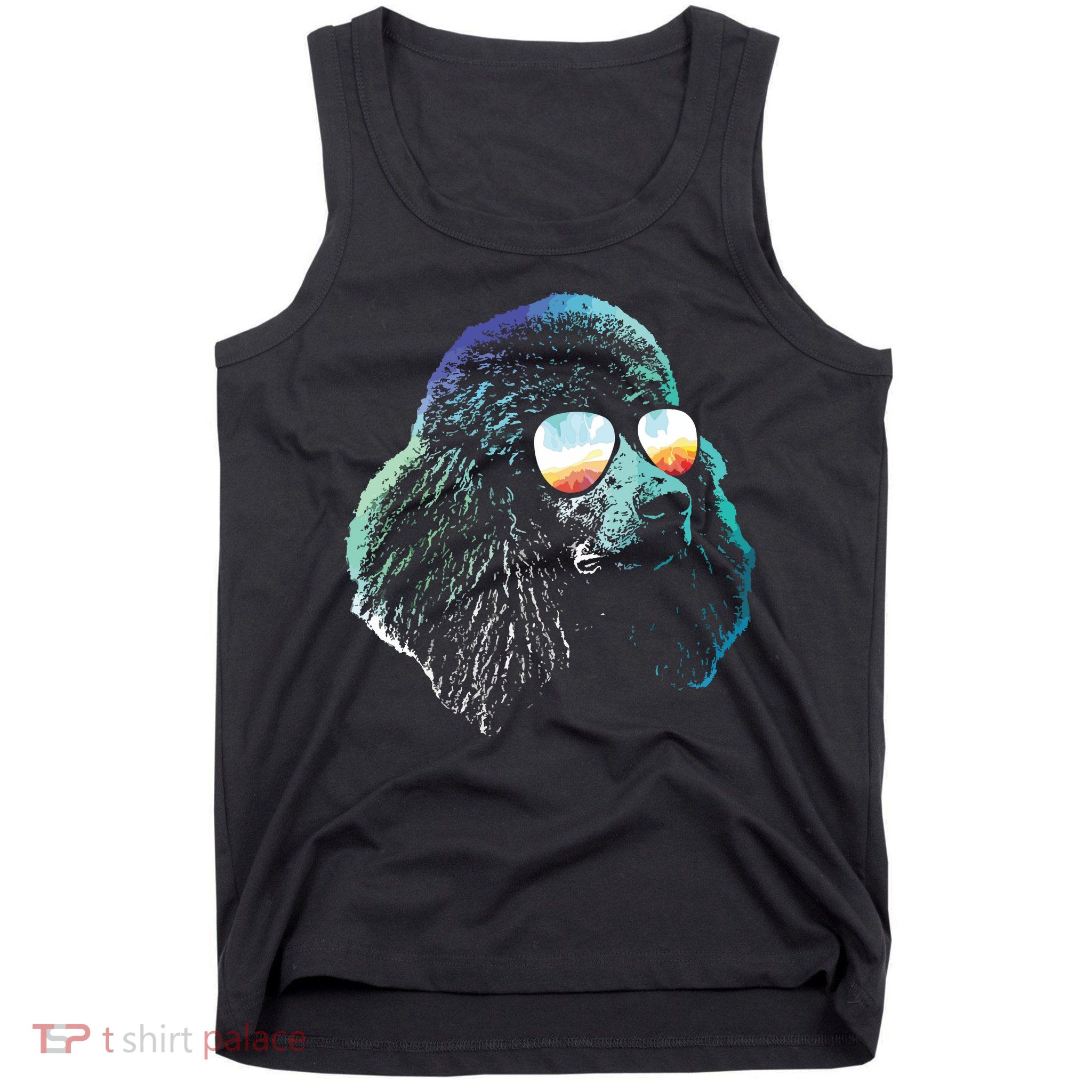 Disco Groovy Poodle Dog Gift Tank Top