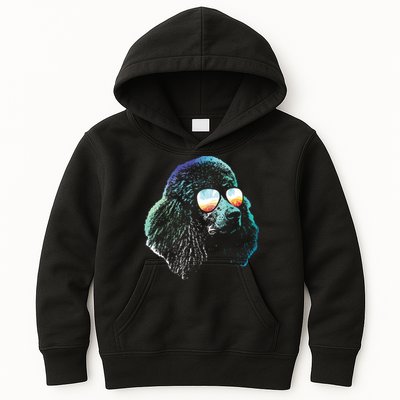 Disco Groovy Poodle Dog Gift Kids Hoodie