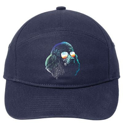 Disco Groovy Poodle Dog Gift 7-Panel Snapback Hat