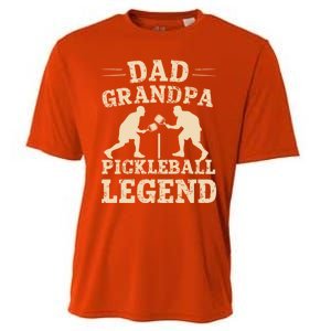 Dad Grandpa Pickleball Legend Player Funny Paddleball Lover Cute Gift Cooling Performance Crew T-Shirt