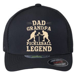 Dad Grandpa Pickleball Legend Player Funny Paddleball Lover Cute Gift Flexfit Unipanel Trucker Cap