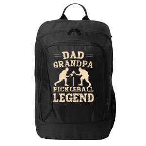 Dad Grandpa Pickleball Legend Player Funny Paddleball Lover Cute Gift City Backpack