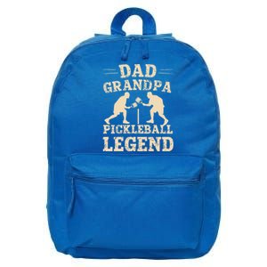 Dad Grandpa Pickleball Legend Player Funny Paddleball Lover Cute Gift 16 in Basic Backpack