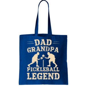 Dad Grandpa Pickleball Legend Player Funny Paddleball Lover Cute Gift Tote Bag