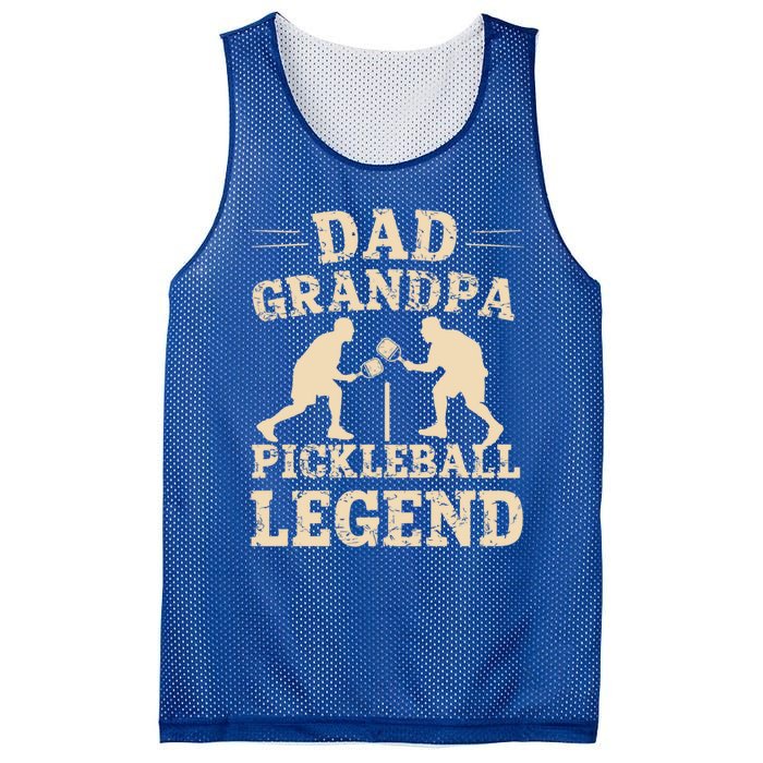 Dad Grandpa Pickleball Legend Player Funny Paddleball Lover Cute Gift Mesh Reversible Basketball Jersey Tank