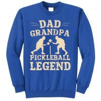 Dad Grandpa Pickleball Legend Player Funny Paddleball Lover Cute Gift Tall Sweatshirt