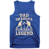 Dad Grandpa Pickleball Legend Player Funny Paddleball Lover Cute Gift Tank Top