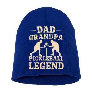 Dad Grandpa Pickleball Legend Player Funny Paddleball Lover Cute Gift Short Acrylic Beanie