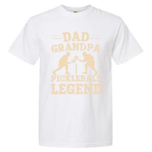 Dad Grandpa Pickleball Legend Player Funny Paddleball Lover Cute Gift Garment-Dyed Heavyweight T-Shirt