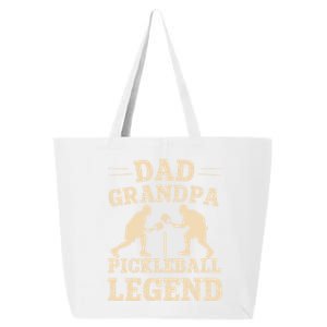 Dad Grandpa Pickleball Legend Player Funny Paddleball Lover Cute Gift 25L Jumbo Tote