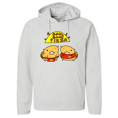 Dam Good Pizza Performance Fleece Hoodie