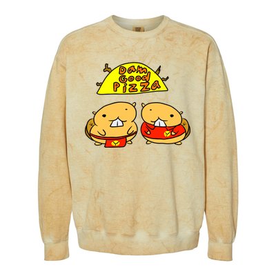 Dam Good Pizza Colorblast Crewneck Sweatshirt