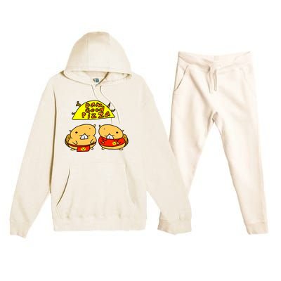 Dam Good Pizza Premium Hooded Sweatsuit Set