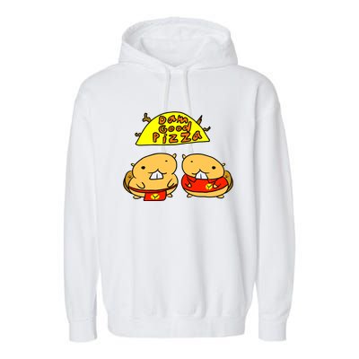 Dam Good Pizza Garment-Dyed Fleece Hoodie