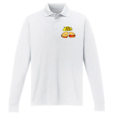 Dam Good Pizza Performance Long Sleeve Polo