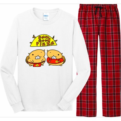 Dam Good Pizza Long Sleeve Pajama Set