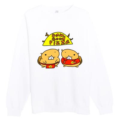 Dam Good Pizza Premium Crewneck Sweatshirt