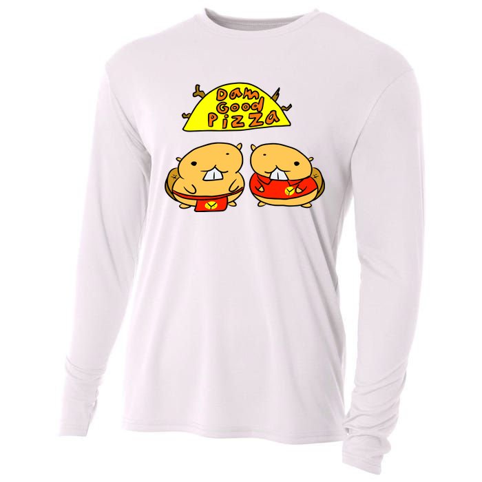 Dam Good Pizza Cooling Performance Long Sleeve Crew