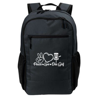 Disc Golfing Peace Love Disc Golf Daily Commute Backpack