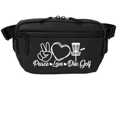 Disc Golfing Peace Love Disc Golf Crossbody Pack