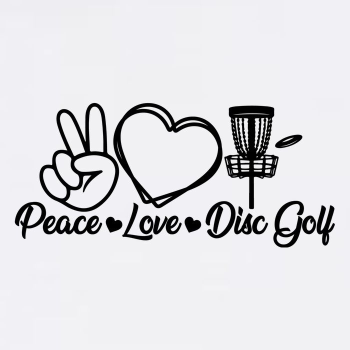 Disc Golfing Peace Love Disc Golf Performance Shirt