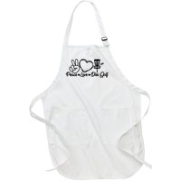 Disc Golfing Peace Love Disc Golf Full-Length Apron With Pockets