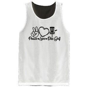 Disc Golfing Peace Love Disc Golf Mesh Reversible Basketball Jersey Tank