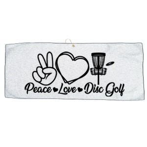 Disc Golfing Peace Love Disc Golf Large Microfiber Waffle Golf Towel