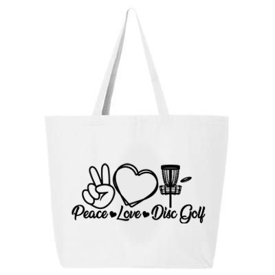 Disc Golfing Peace Love Disc Golf 25L Jumbo Tote