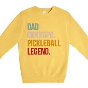 Dad Grandpa Pickleball Legend Premium Crewneck Sweatshirt