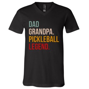 Dad Grandpa Pickleball Legend V-Neck T-Shirt