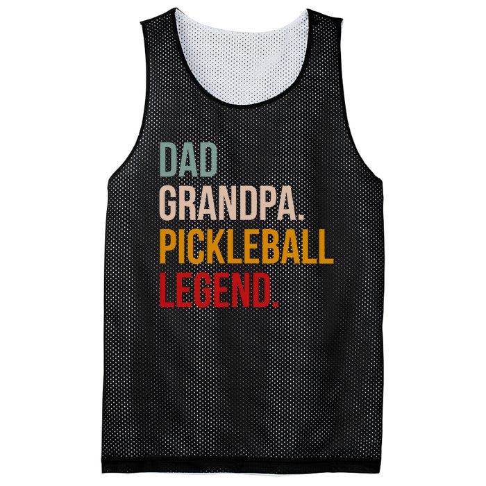 Dad Grandpa Pickleball Legend Mesh Reversible Basketball Jersey Tank