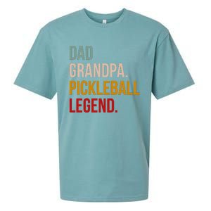 Dad Grandpa Pickleball Legend Sueded Cloud Jersey T-Shirt