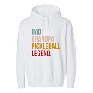 Dad Grandpa Pickleball Legend Garment-Dyed Fleece Hoodie