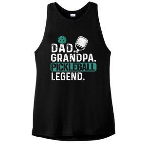 Dad Grandpa Pickleball Legend Player Funny Pickle Ball Funny Gift Ladies PosiCharge Tri-Blend Wicking Tank