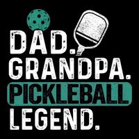 Dad Grandpa Pickleball Legend Player Funny Pickle Ball Funny Gift Cooling Performance Crew T-Shirt