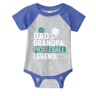 Dad Grandpa Pickleball Legend Player Funny Pickle Ball Funny Gift Infant Baby Jersey Bodysuit