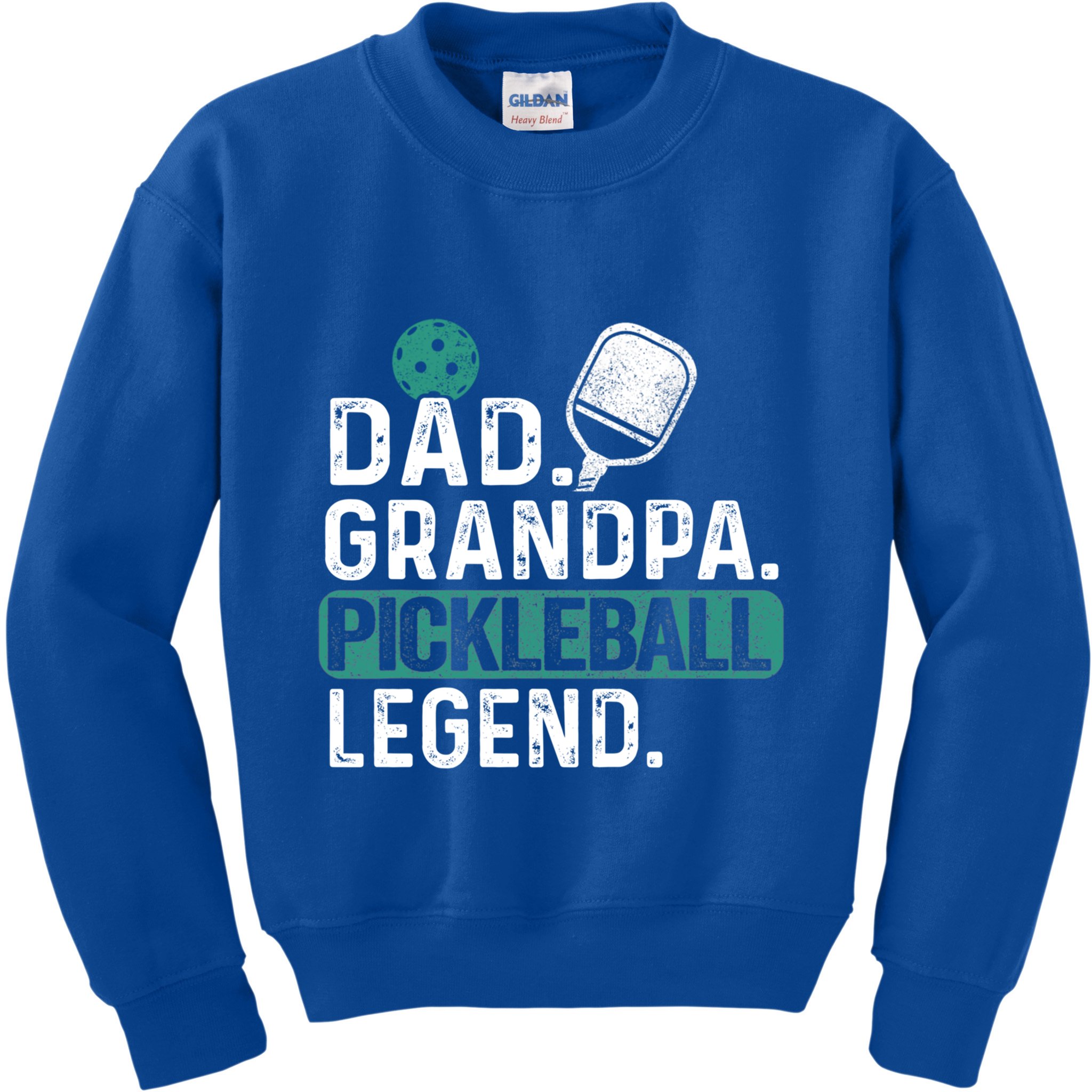 Dad Grandpa Pickleball Legend Player Funny Pickle Ball Funny Gift Kids Sweatshirt