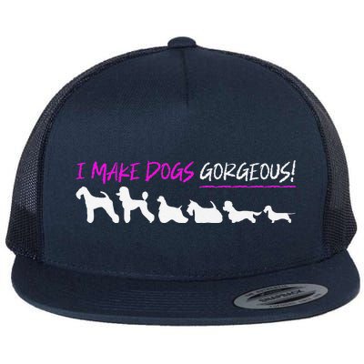 Dog Grooming Premium Flat Bill Trucker Hat