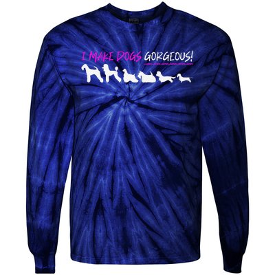 Dog Grooming Premium Tie-Dye Long Sleeve Shirt