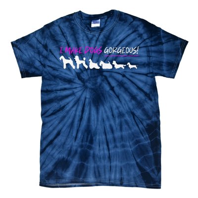 Dog Grooming Premium Tie-Dye T-Shirt