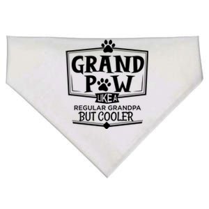 Dog Grand Paw Like A Regular Grandpa But Cooler Grandpas Gift USA-Made Doggie Bandana