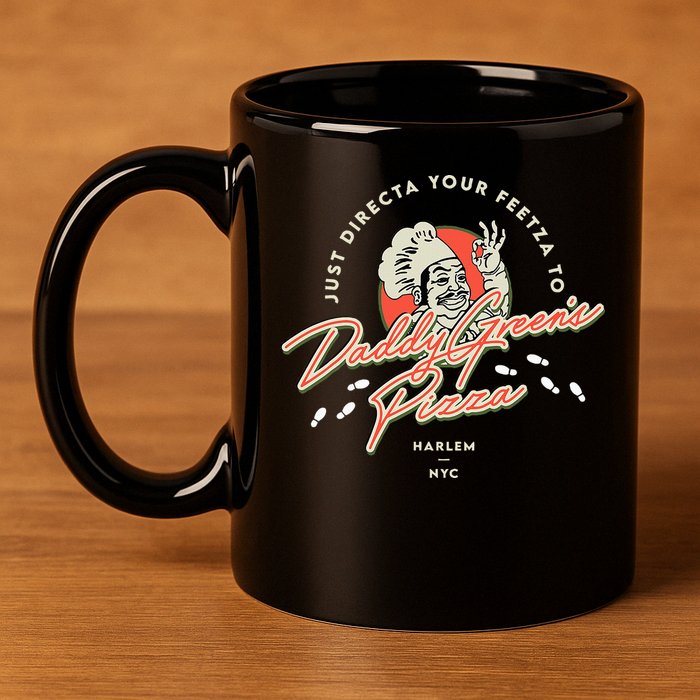Daddy GreenS Pizza Last Dragon 11oz C Handle Ceramic Mug