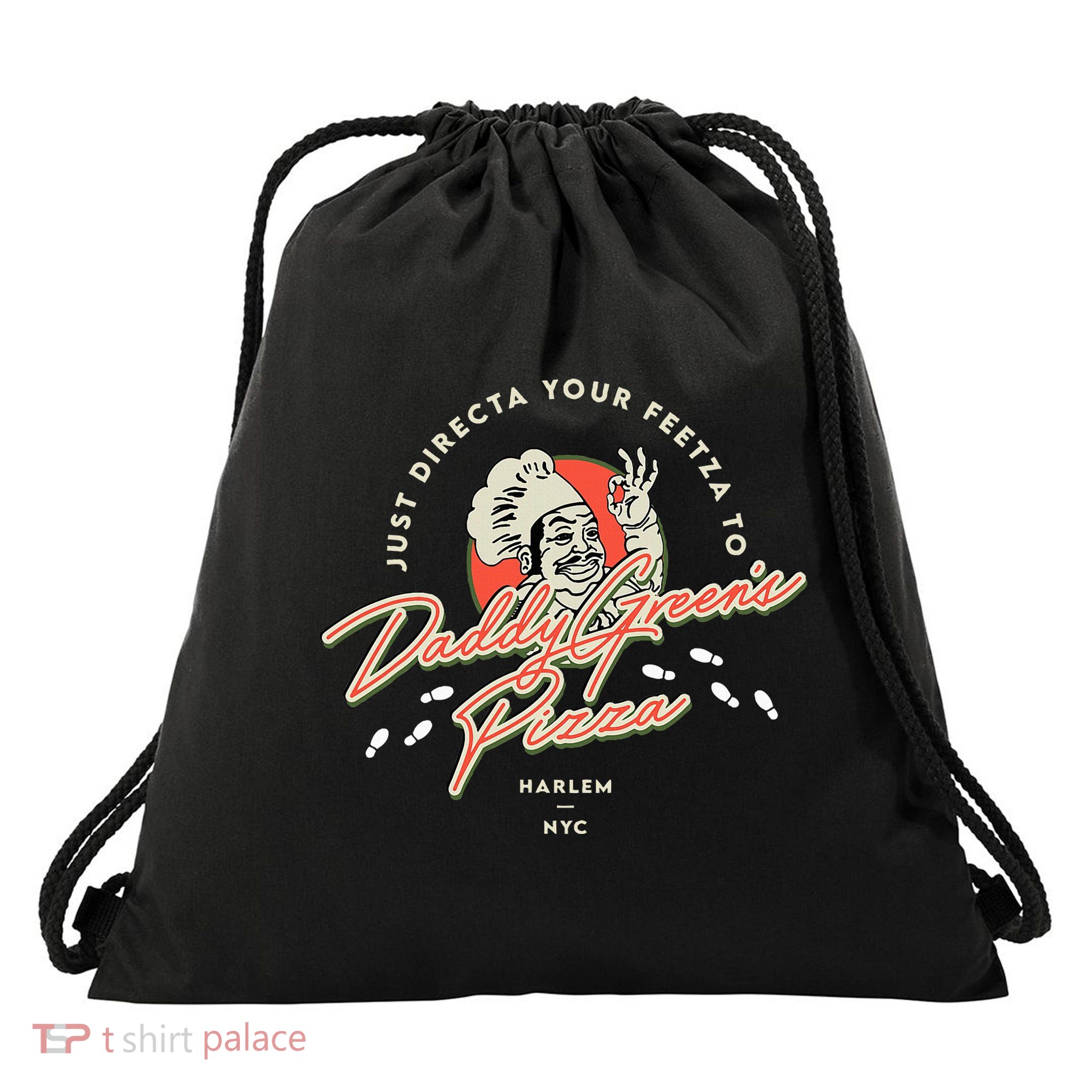 Daddy GreenS Pizza Last Dragon Drawstring Bag